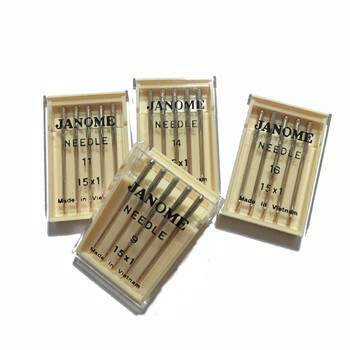 日本真善美JANOME多功能缝纫机用机针9号11号14号16号蓝针11号 11号机针用于缝纫普通厚度的布料