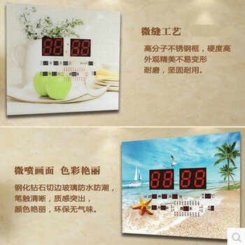 万年历电表箱装饰画带钟表液压配电箱电源盒总开关电表箱遮挡画MY 301 高50长70(内径45*60)