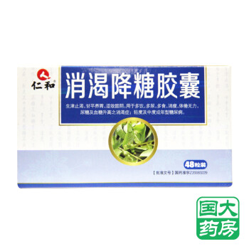 仁和 消渴降糖胶囊 0.3g*48粒/盒 标准装