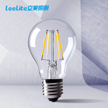 立莱 led灯泡 圆形超亮e27大螺口led大球泡e14拉尾节能烛泡灯具 4.5W球泡