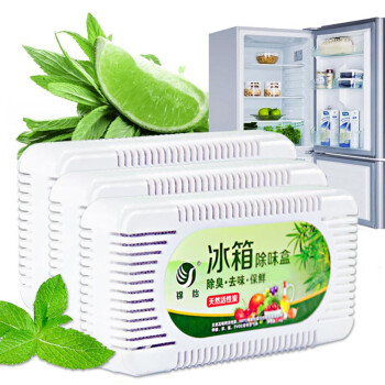 
                                        锦怡 冰箱除味剂 活性炭竹炭包冰箱除味剂 冰箱除臭剂盒 保鲜去味 3盒                