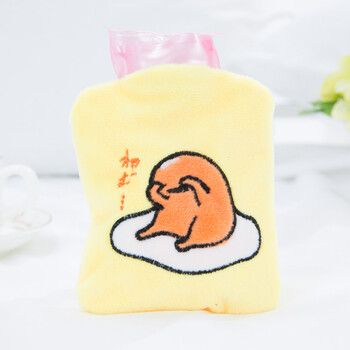 家英 可拆装迷你可爱热水袋暖手袋暖脚袋 大白