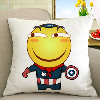 动漫周边滑稽脸抱枕害怕微笑脸暴走漫画表情包靠枕装逼恶搞 浅棕色 我