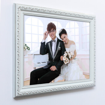 相框挂墙照片框12 18 24 30 36寸婚纱照结婚照冲印照片sn3200 411香槟