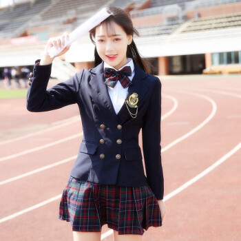英伦学院风秋冬韩版中学生jk制服校服套装班服演出服日系水手服v6