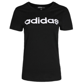 阿迪达斯adidas neo 2018夏季 女子 w ce logo tee t恤 cv7026 m码