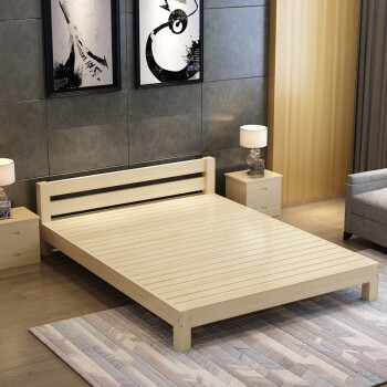 实木床矮床双人单人床1.5米1.