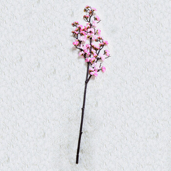 单支假花仿真花梅花枝桃花干花枝家居客厅装饰插花干花树枝假花摆件