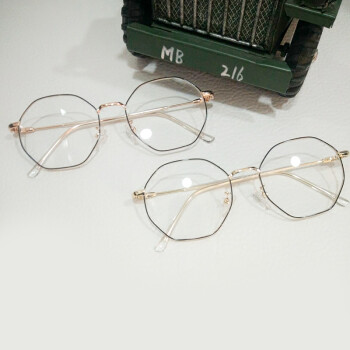 菱形眼镜框全框可配眼镜架细框 超轻钛合金眼镜男女款