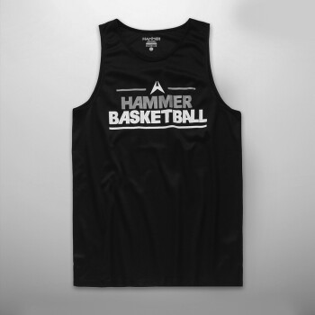 HAMMER 专业级篮球运动背心T恤 篮球训练服 男 201361801-3 黑灰 黑灰 XXL