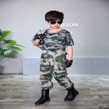 儿童迷彩服男童野战特种兵套装小孩儿童军装套装男孩战狼军衣服lq 军
