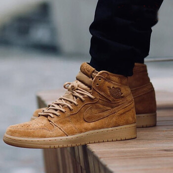 air jordan 1 retro high nouv aj1 乔1中帮篮球鞋 aj1小麦麂皮大黄靴