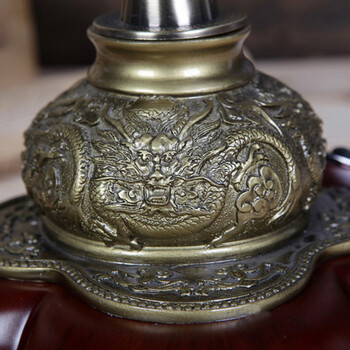 
                                        罗诗玛诺 大厅座机浮雕工艺品 客厅电话机树脂 办公室复古电话机 别墅复古电话座机 免提+蓝屏来电显示版                
