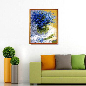 diy数字油画风景卡通手工画卧室油彩画手绘装饰画 摩天轮sn1067 满天