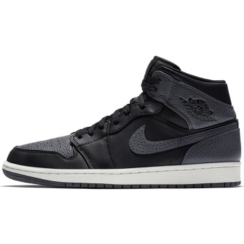 nike 耐克air jordan 1 mid aj1黑武士中帮篮球鞋 554724-041 40.