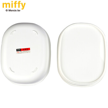 
                                        米菲Miffy 双层不锈钢饭盒可拆便当盒1.48L                