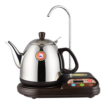 
                                        金灶茶具电热烧水壶 T-22A自动上水电热水壶 加抽水器茶具电茶壶 烧水壶 304不锈钢壶 黑色                