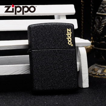 之宝(zippo)打火机经典标志正品煤油防风火机黑裂漆236-c-000016 经济