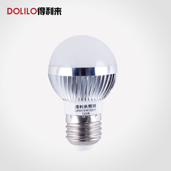 得利来 LED球泡灯灯泡节能灯光源 螺口 3W/4W/5W 贴片QP03-E27 3W暖光