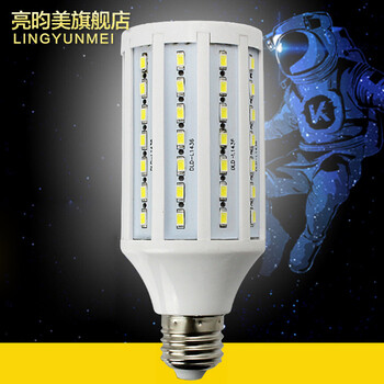 
                                        亮昀美 led灯泡灯玉米灯家居室内照明超亮e27大螺口球泡  QP021 白光 5W                