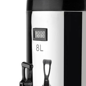 莲梅304不锈钢奶茶保温桶 商用豆浆桶8L10L12L咖啡果汁保温桶 12L绿色