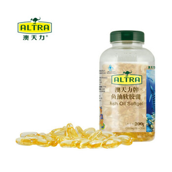 澳天力牌 鱼油软胶囊1000mg\/粒 200粒\/盒(货号