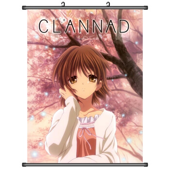 刻沫clannad 挂画 古河渚 动漫游戏周边海报卷轴画 卧室宿舍装饰画