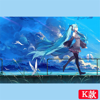 刻沫 雪樱初音未来 大海报 弱音 米库 巡音miku 动漫海报壁纸卧室宿舍