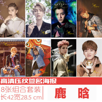水木园 exo大海报9人金钟仁张都暻秀吴世勋吴亦凡明星