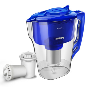 
                                                            飞利浦（PHILIPS） WP2801 净水壶 家用净水器 厨房过滤器 滤水壶 一壶3芯装                