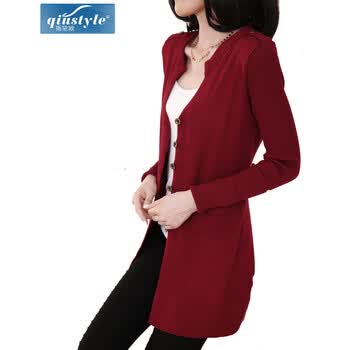 斯黛欧2014春装上新韩版<em>毛衣</em>开衫<em>大版</em>修身针