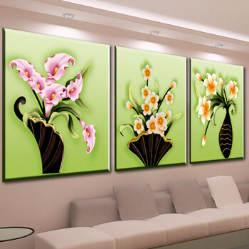 
                                        鸿胤皇室蒙娜丽莎水钻十字绣钻石绣5D钻石画三联画贴钻画圆钻满钻新款客厅魔方钻石贴画钻石秀钻 QT6232-33-34三件套 长0.50米*宽0.50米                