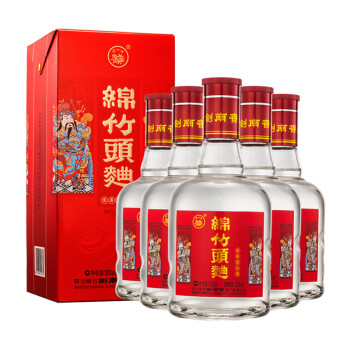 剑南春 绵竹头曲(年画)52度 浓香型白酒 500ml*6瓶 整箱装_ 9折现价