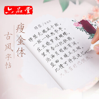 瘦金体字帖古风钢笔宋徽宗硬笔练字帖女生字体小清新楷书速成