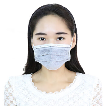 
                                        适美佳一次性活性炭口罩防尘透气男女通用防异味骑行防风遮阳独立包装50只/盒送时尚潮款口罩                