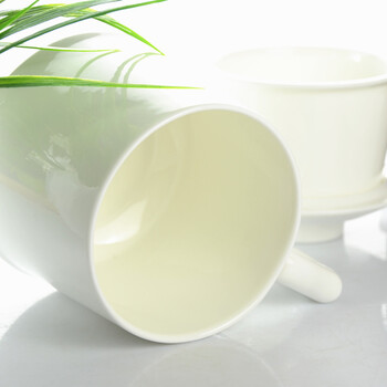 
                                        瑞玖 无铅骨瓷纯白茶漏杯茶杯带漏骨质瓷陶瓷办公良品瓷杯子可过滤茶叶 茶漏杯不带碟                