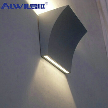 爱惟现代简约卧室床头壁灯led客厅过道灯具 B3002 银灰色 带3W暖光
