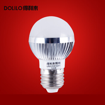 得利来 LED球泡灯灯泡节能灯光源 螺口 3W/4W/5W 贴片QP03-E27 3W暖光