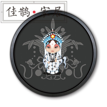 花旦京剧人物脸谱装饰画饭店壁画火锅店面馆挂画重庆火锅墙壁画 x