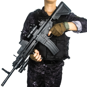 乐辉hk416玩具枪电动连发下供弹水晶弹枪m416绝地 98k
