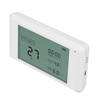 清立德 家用空气质量检测仪PM2.5 空气质量测试仪温湿度计 白色
