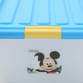 
                                        爱丽思IRIS 迪士尼DISNEY米奇米老鼠儿童环保收纳盒整理储物箱 42L                