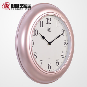 好心艺 创意简约挂钟客厅静音钟表大号 超大挂钟个性钟表圆形五彩 D款