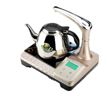 新功(SEKO)抽水器电水壶茶具电磁炉自动上水烧水器套装 VP15-A10 银色