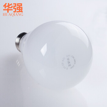 华强 led灯泡E27大螺口节能玉瓶球泡 白光 7W