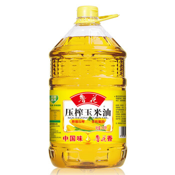 鲁花 食用油 物理压榨 非转基因 玉米油6.18L