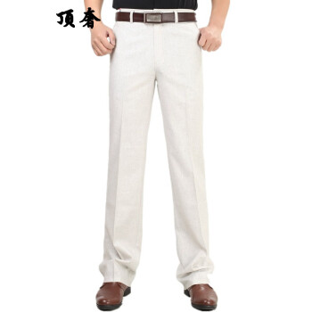 男士长裤子 500-11米白色 腰围32码=2尺5
