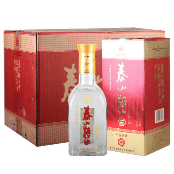 泰山牌浓香型白酒30度泰山特曲10年原浆酒500ml6