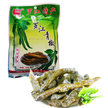 乐明罗江青椒 四川特色酱腌菜 腌辣椒泡椒下饭菜老坛腌制 罗江青椒100g