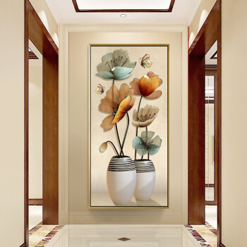 逸杰 欧式玄关装饰画客厅沙发背景墙画大气走廊餐厅壁画现代过道楼梯